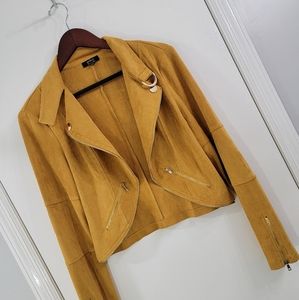 Privy Jacket with Gold Zipper Details